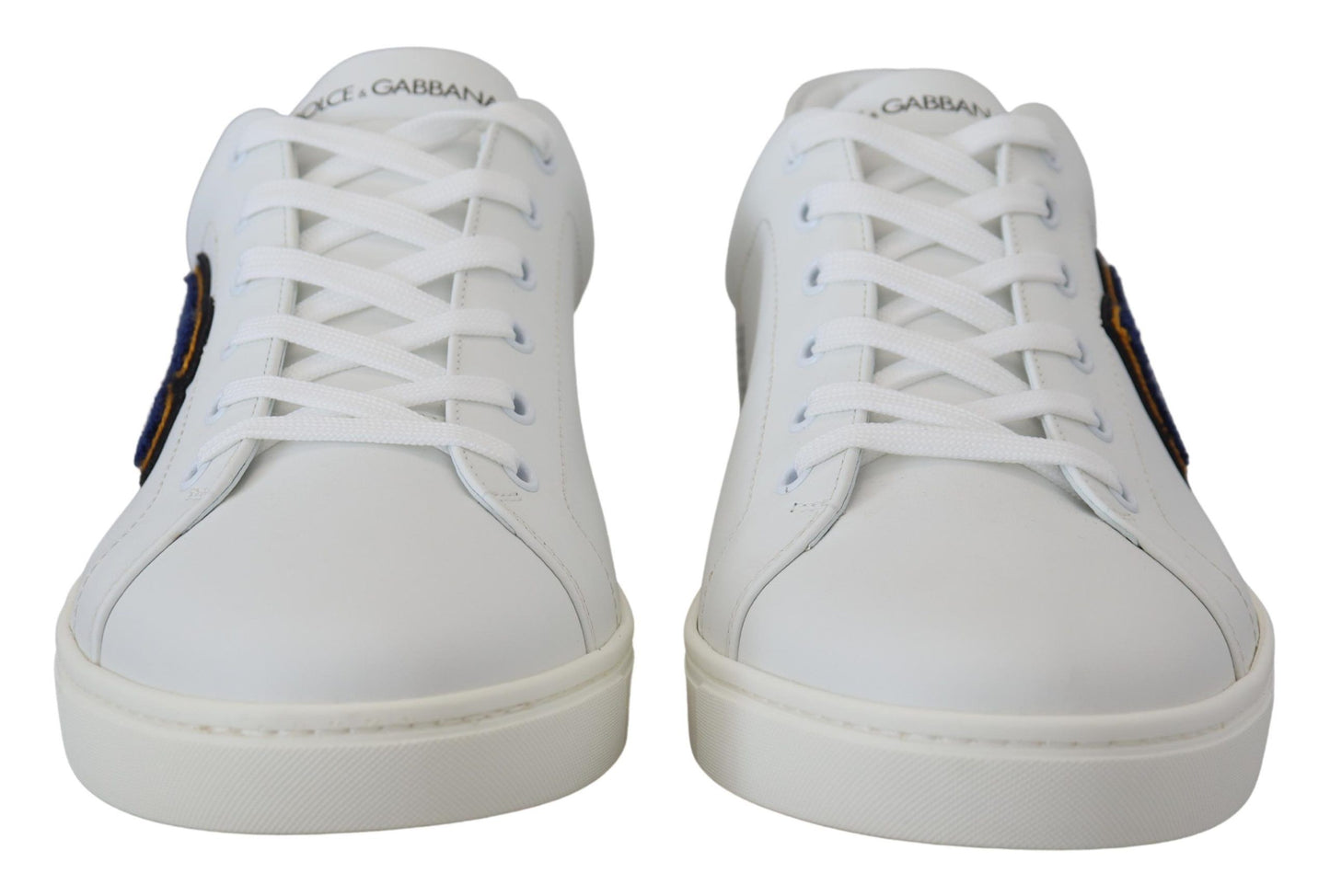 Dolce & Gabbana Elegante Herren-Sneakers aus weißem Leder