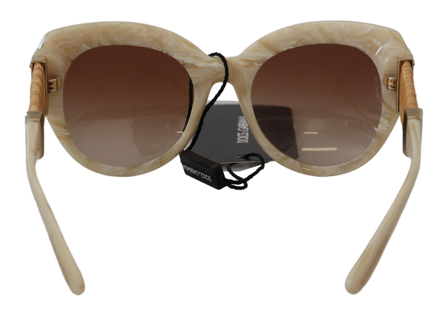 Dolce & Gabbana Beige Chic Acetat Damen-Sonnenbrille