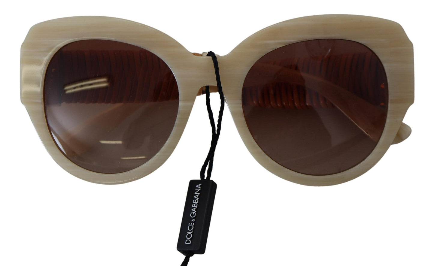 Dolce & Gabbana Beige Chic Acetat Damen-Sonnenbrille