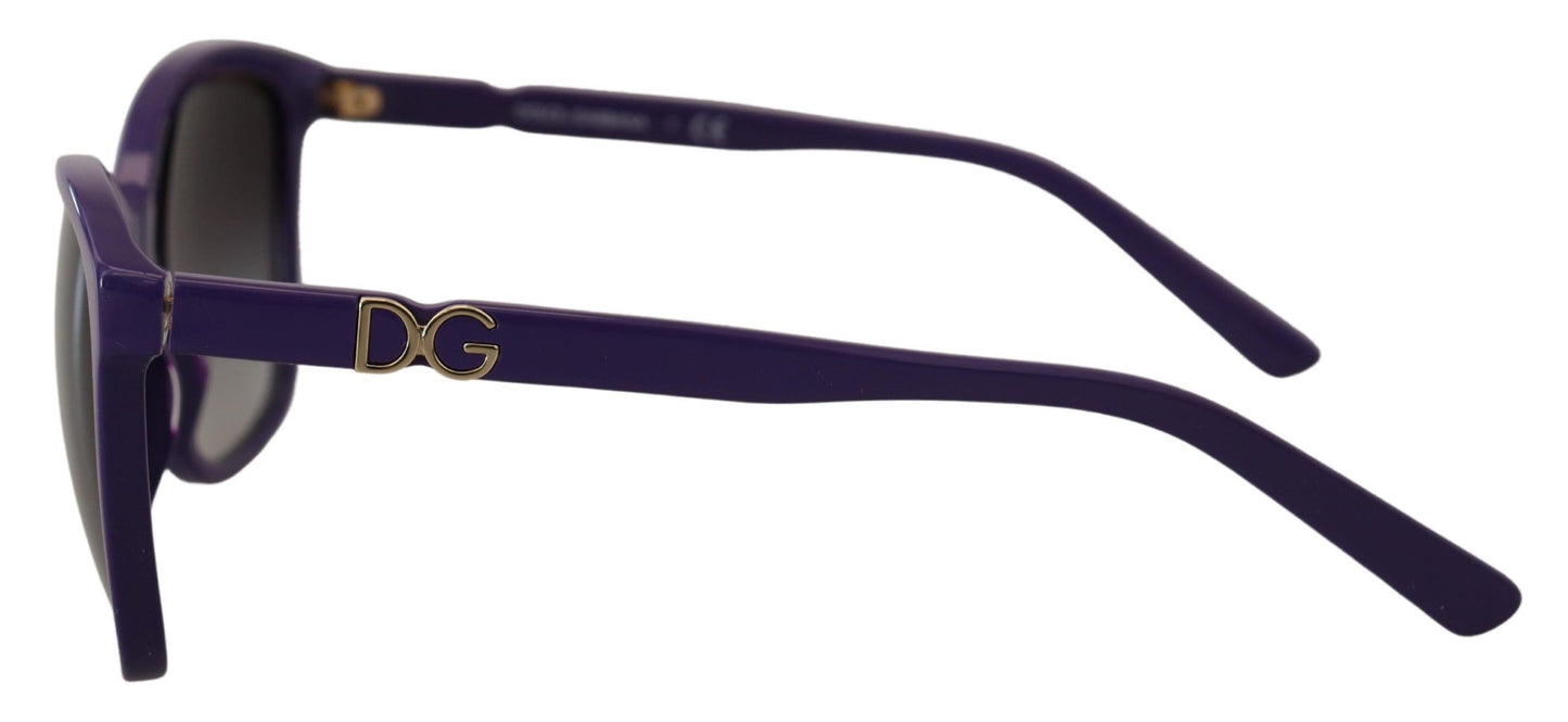 Dolce & Gabbana Elegante runde violette Sonnenbrille für Frauen