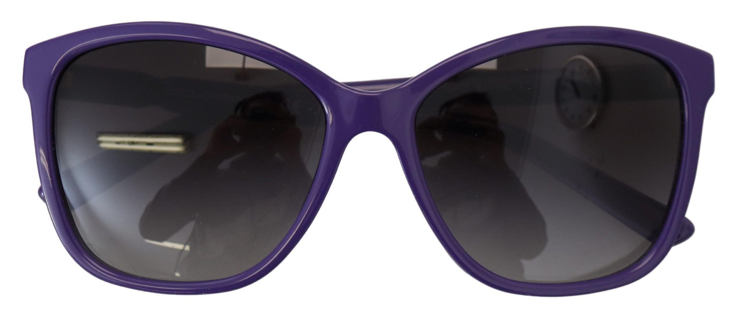 Dolce & Gabbana Elegante runde violette Sonnenbrille für Frauen