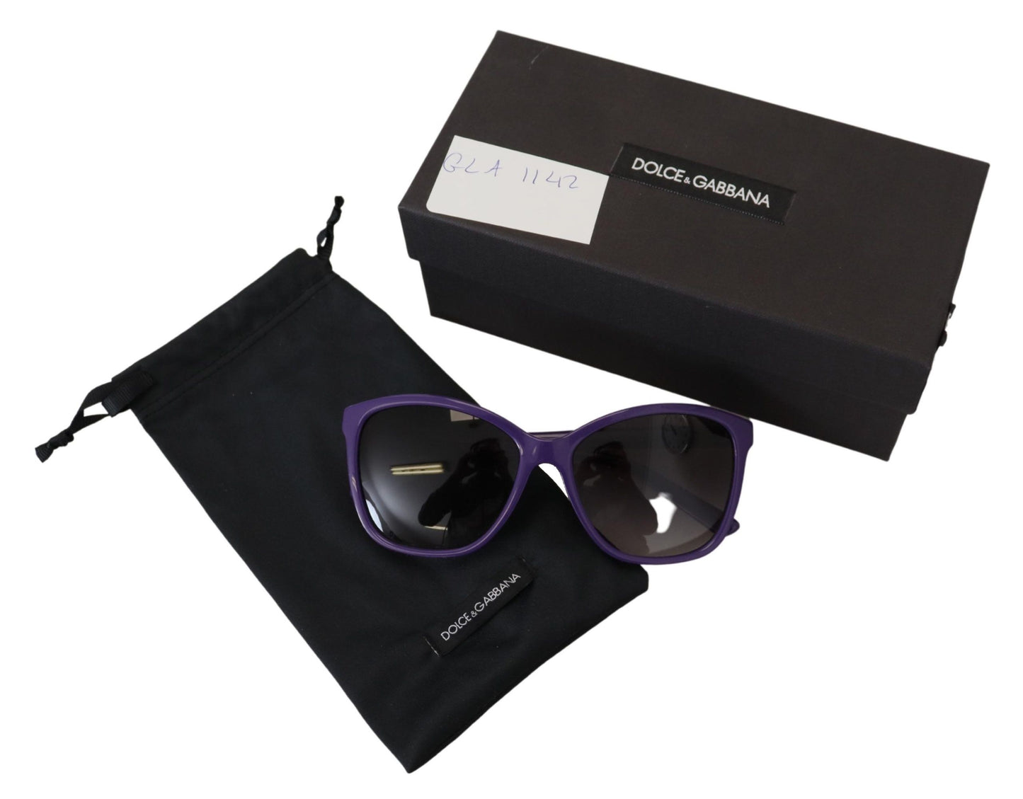 Dolce & Gabbana Elegante runde violette Sonnenbrille für Frauen