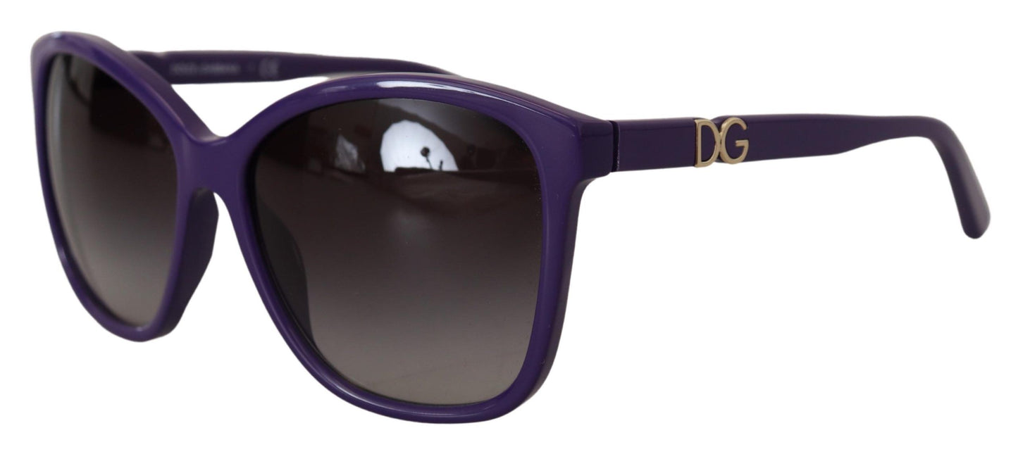 Dolce & Gabbana Elegante runde violette Sonnenbrille für Frauen