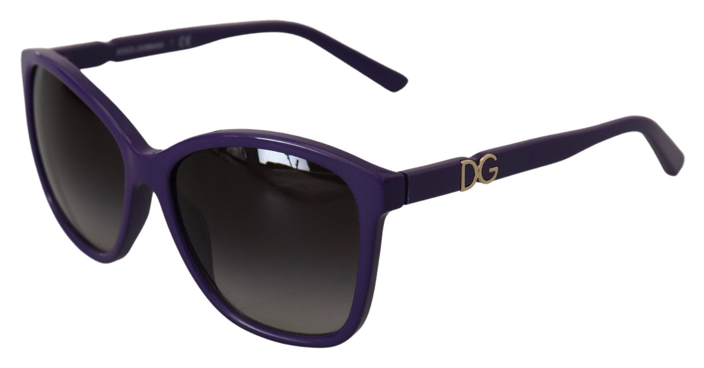 Dolce & Gabbana Elegante runde violette Sonnenbrille für Frauen