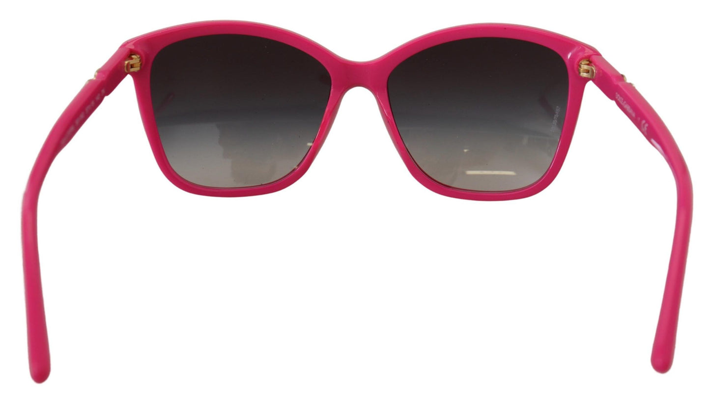 Dolce & Gabbana Elegante runde rosa Sonnenbrille für Frauen