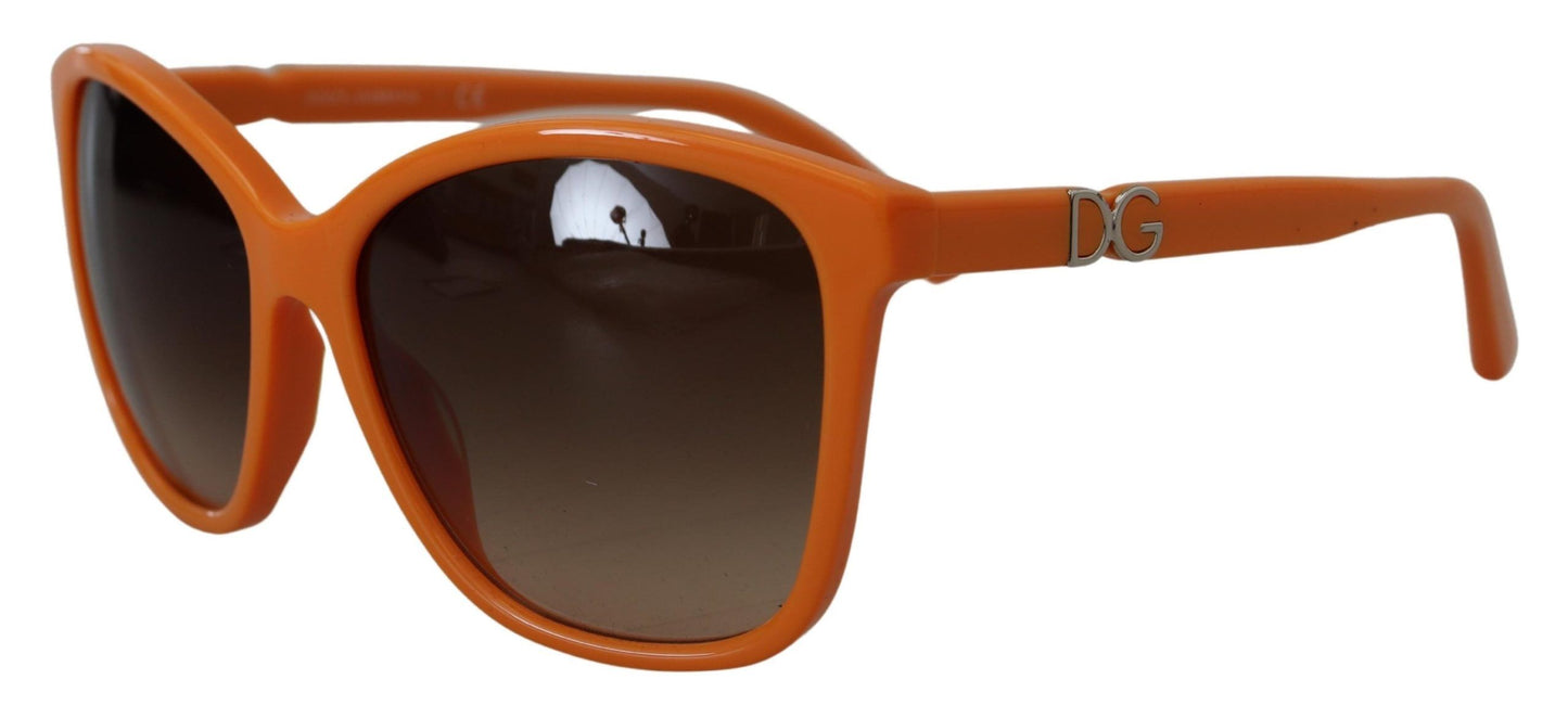 Dolce & Gabbana Schicke Orange Runde Sonnenbrille für Frauen