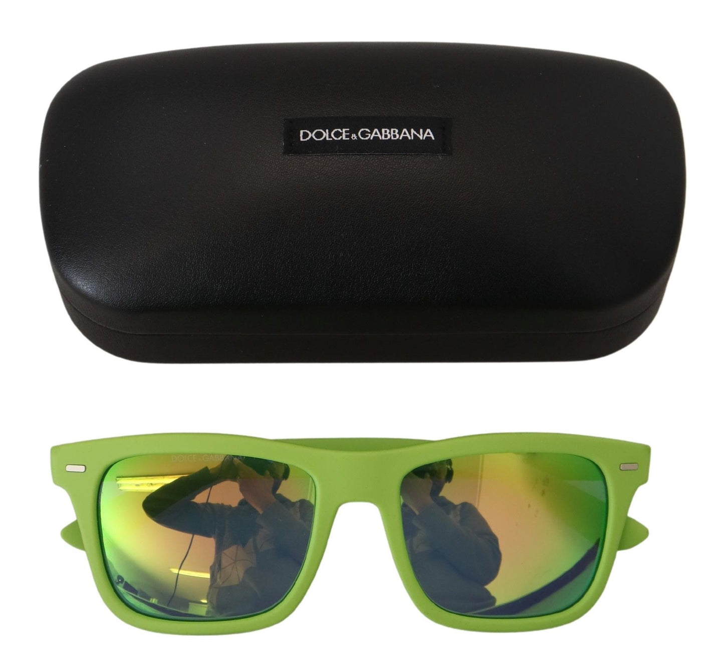 Dolce & Gabbana Acid Green Chic Vollrand-Sonnenbrille