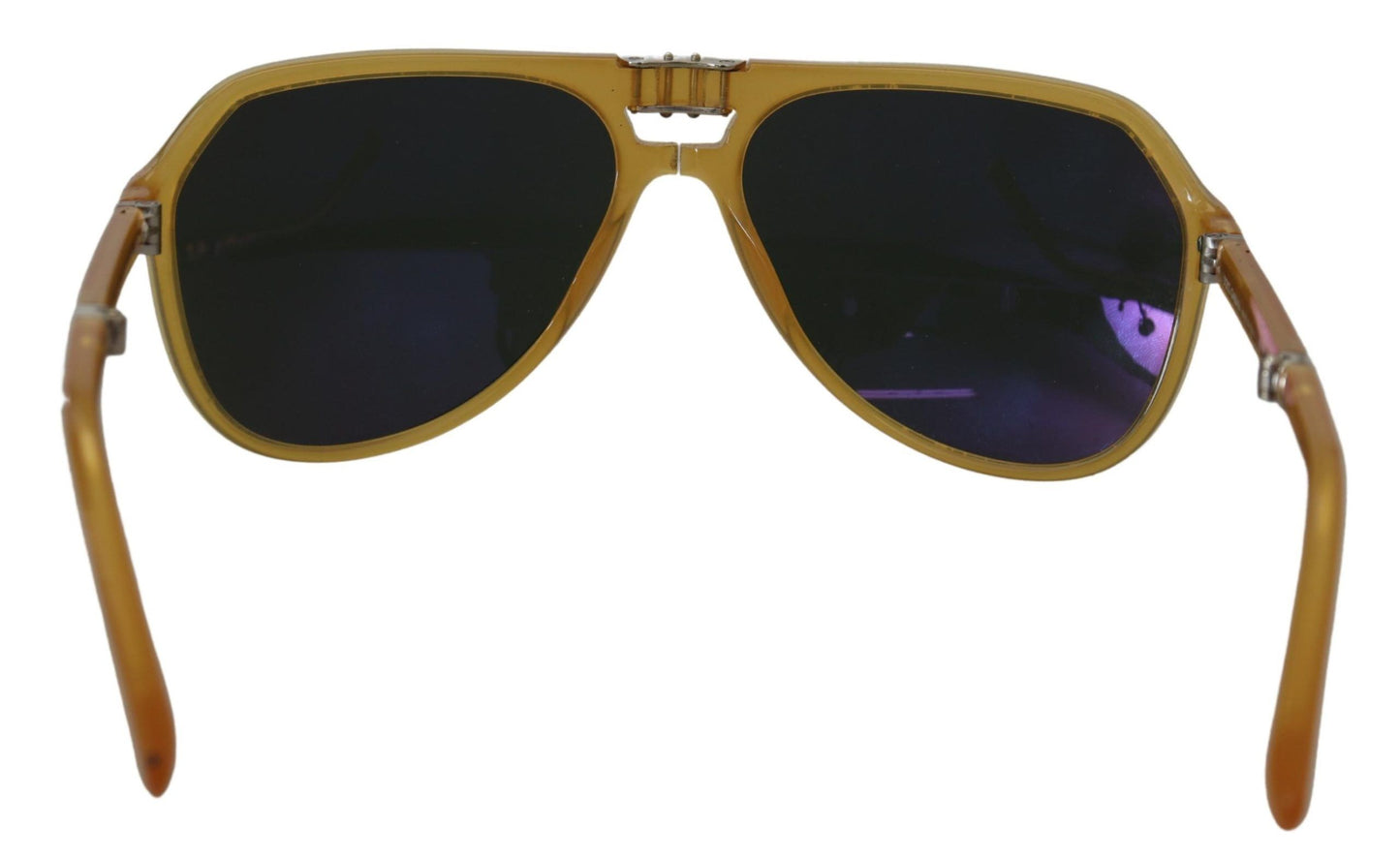 Dolce & Gabbana Schicke gelbe Aviator-Sonnenbrille aus Acetat