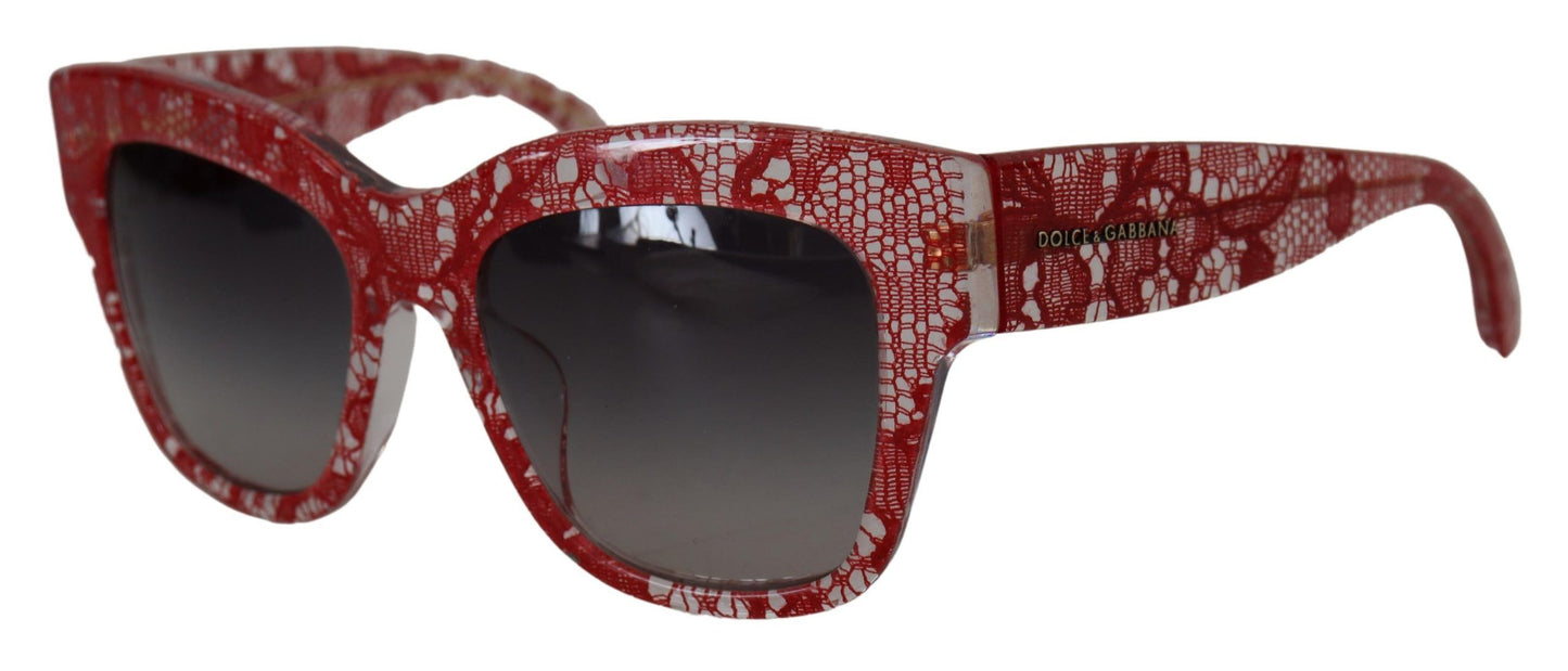 Dolce & Gabbana Sizilianische Designer-Sonnenbrille mit Spitzenverzierung