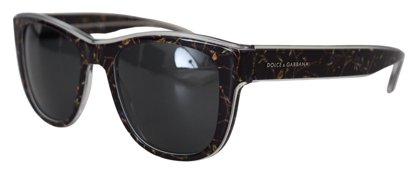 Dolce & Gabbana Elegante schwarze Acetat-Sonnenbrille für Frauen