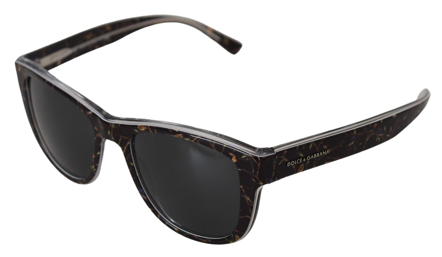 Dolce & Gabbana Elegante schwarze Acetat-Sonnenbrille für Frauen