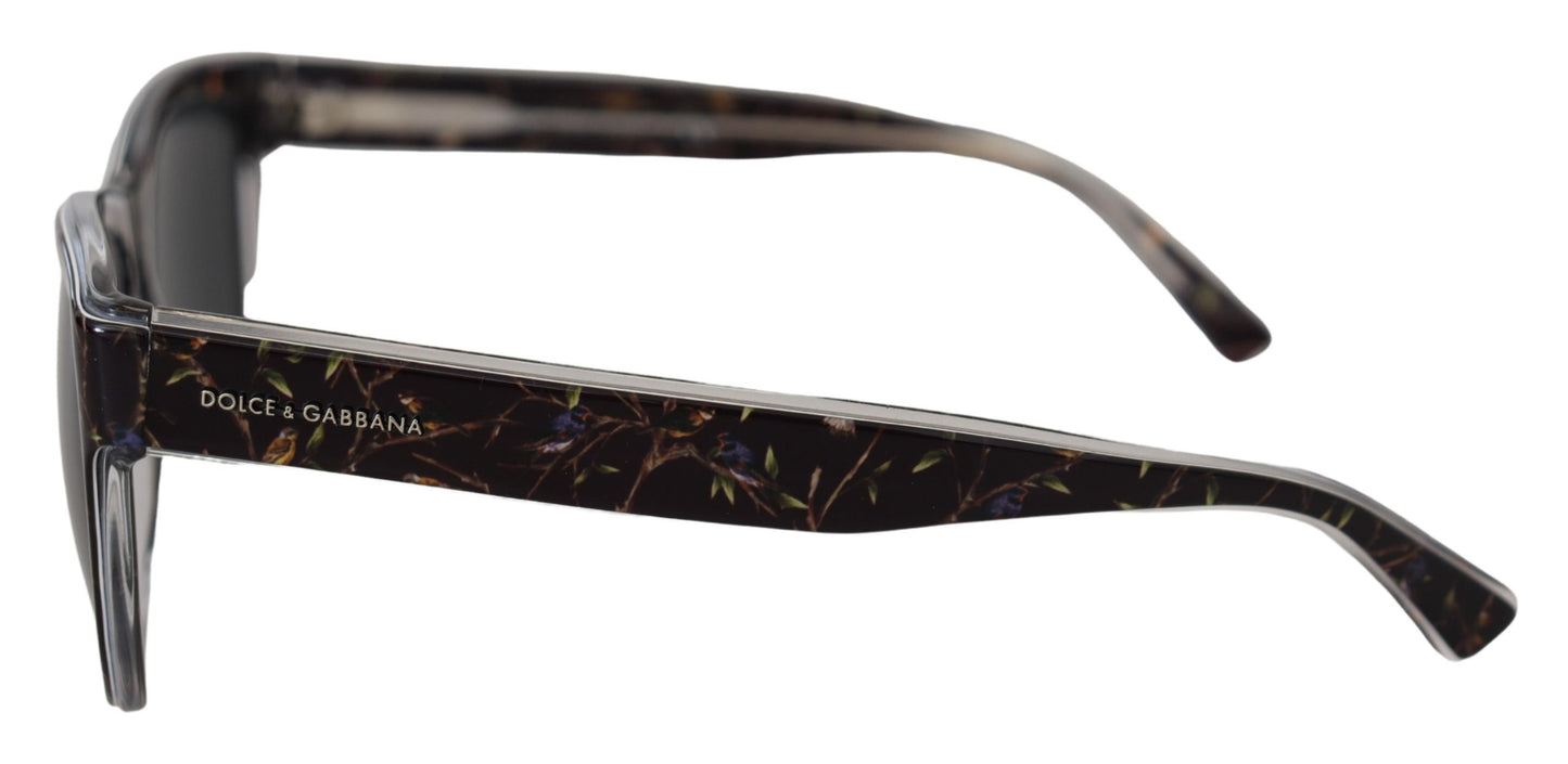 Dolce & Gabbana Elegante schwarze Acetat-Sonnenbrille für Frauen