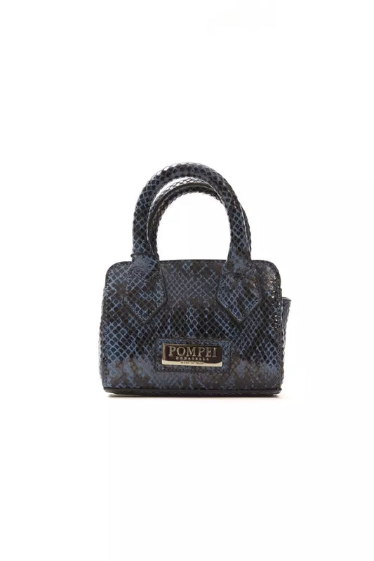 Pompei Donatella Blau Leder Frauen Handtasche