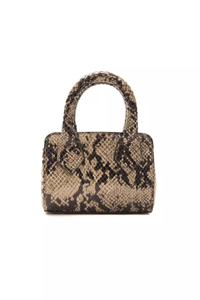 Pompei Donatella Braunes Leder Frauen Handtasche