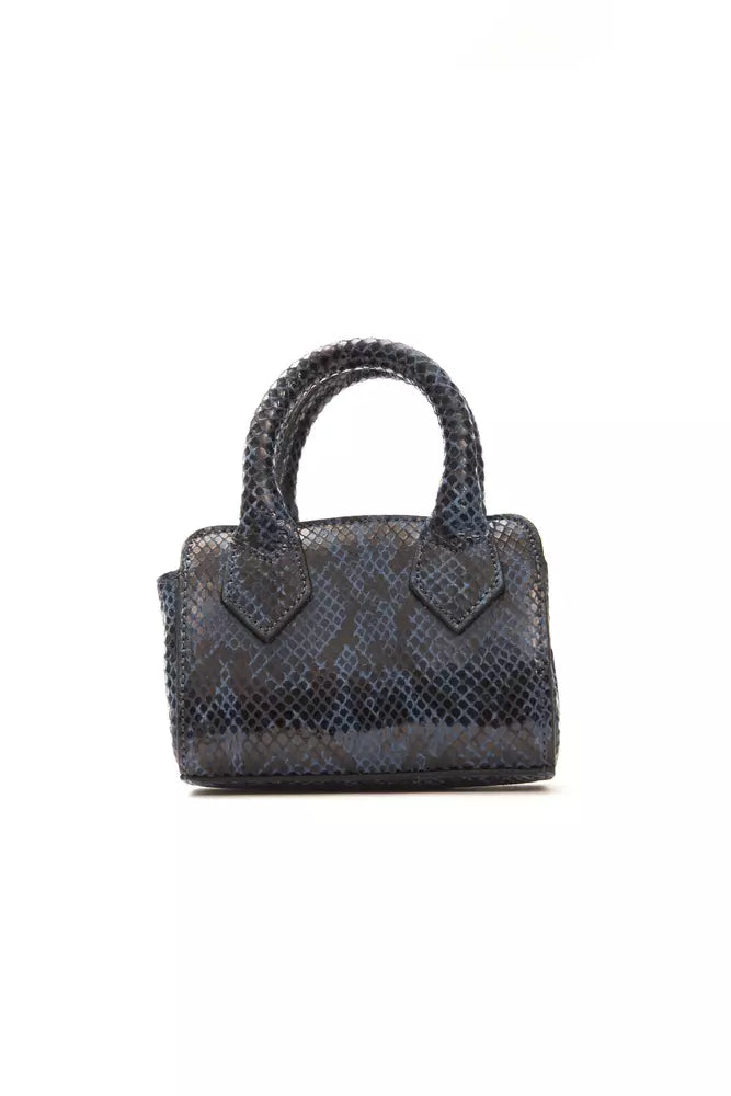 Pompei Donatella Blau Leder Frauen Handtasche