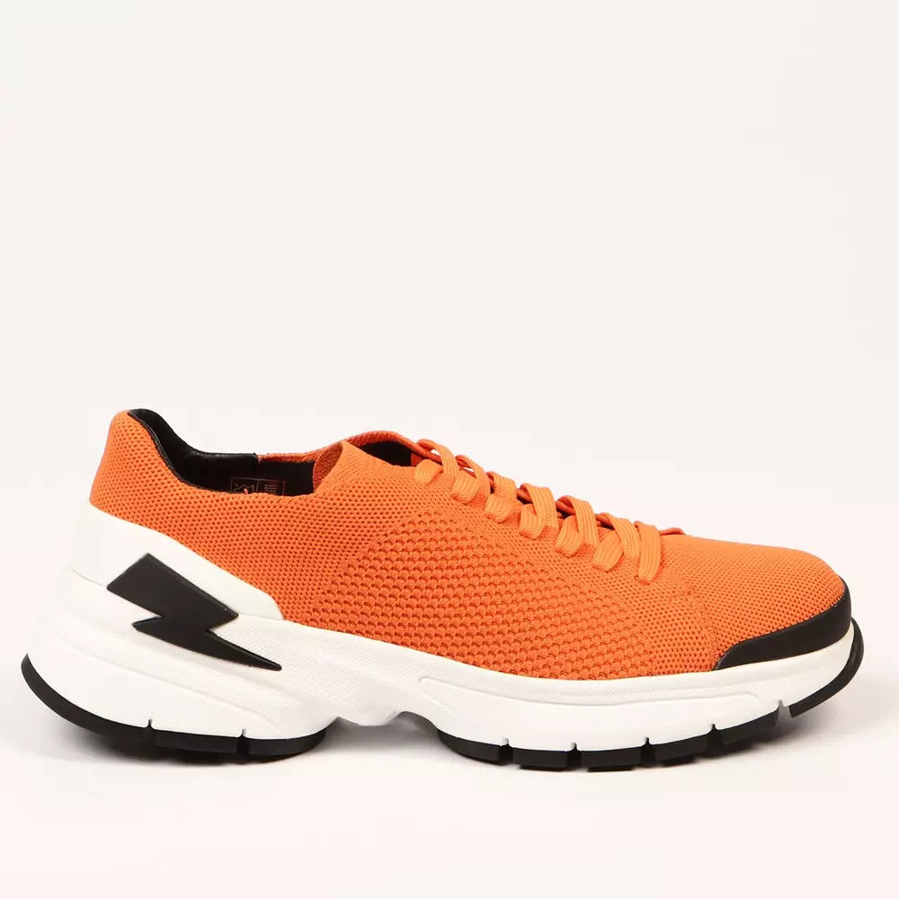 Neil Barrett Orange Textil Herren Sneaker