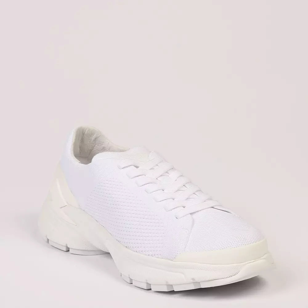 Neil Barrett Weißes Textil Herren Sneaker