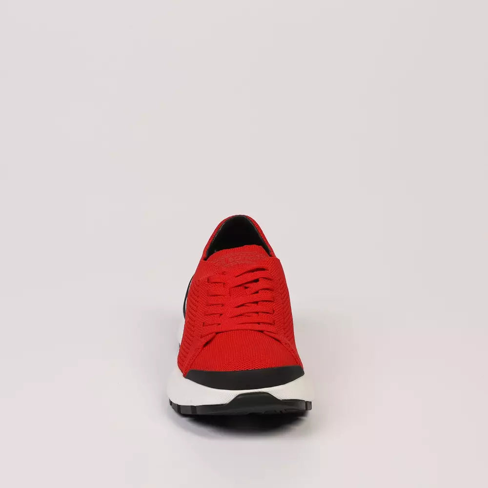 Neil Barrett Rote Textil Herren Sneaker