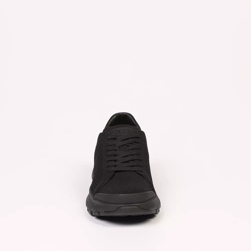 Neil Barrett Schwarzes Textil Herren Sneaker