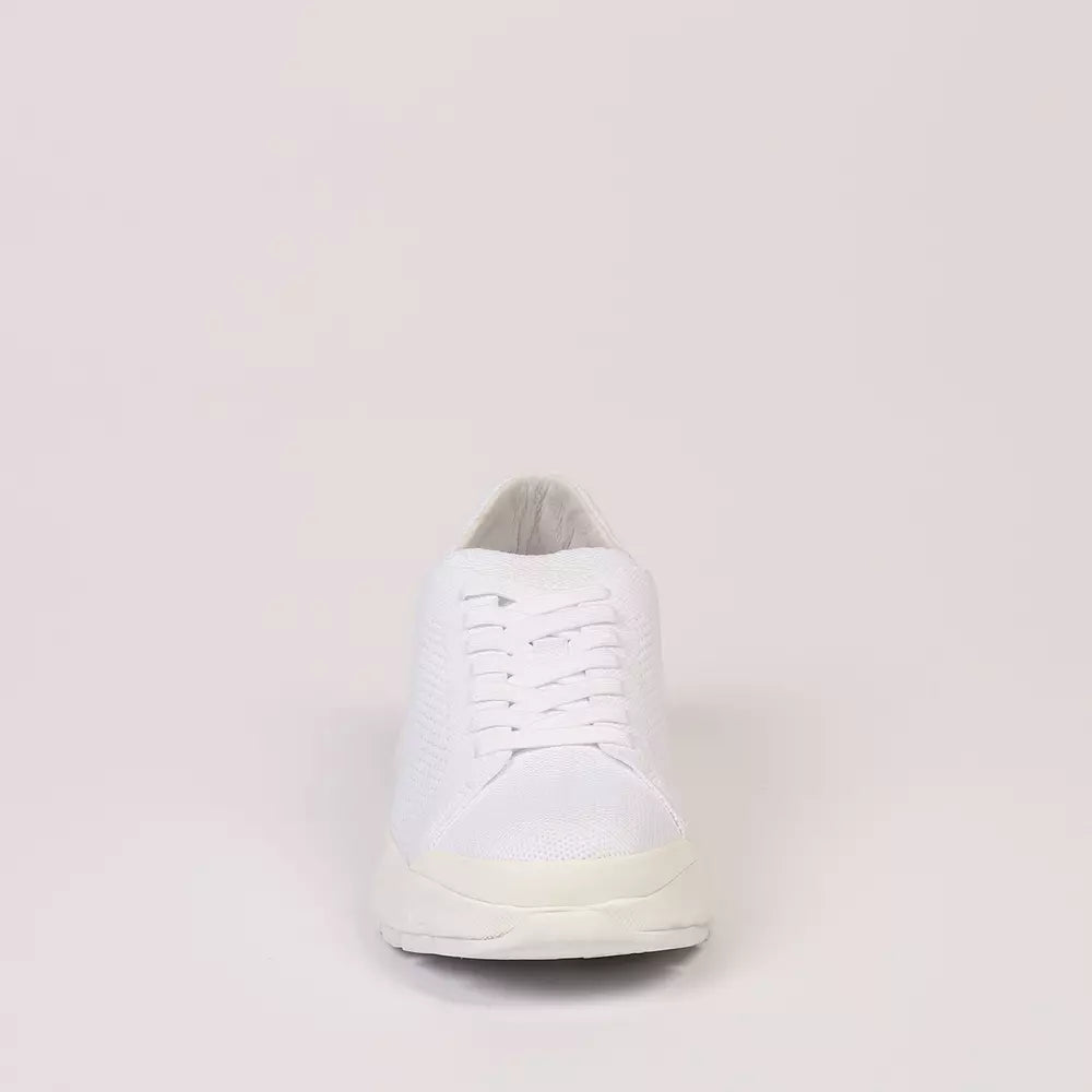 Neil Barrett Weißes Textil Herren Sneaker