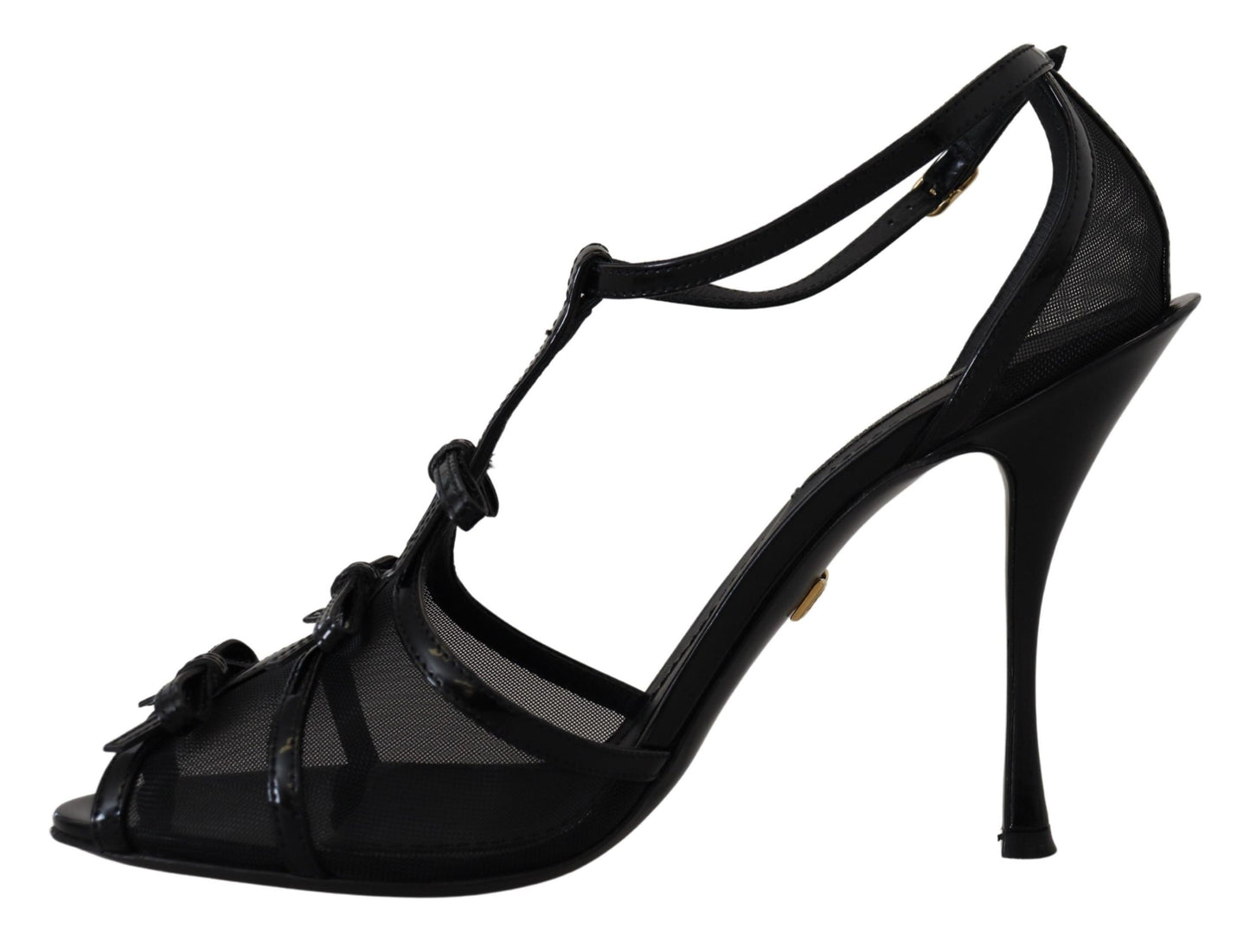 Dolce & Gabbana Elegante schwarze Stiletto-Sandalen mit Absatz