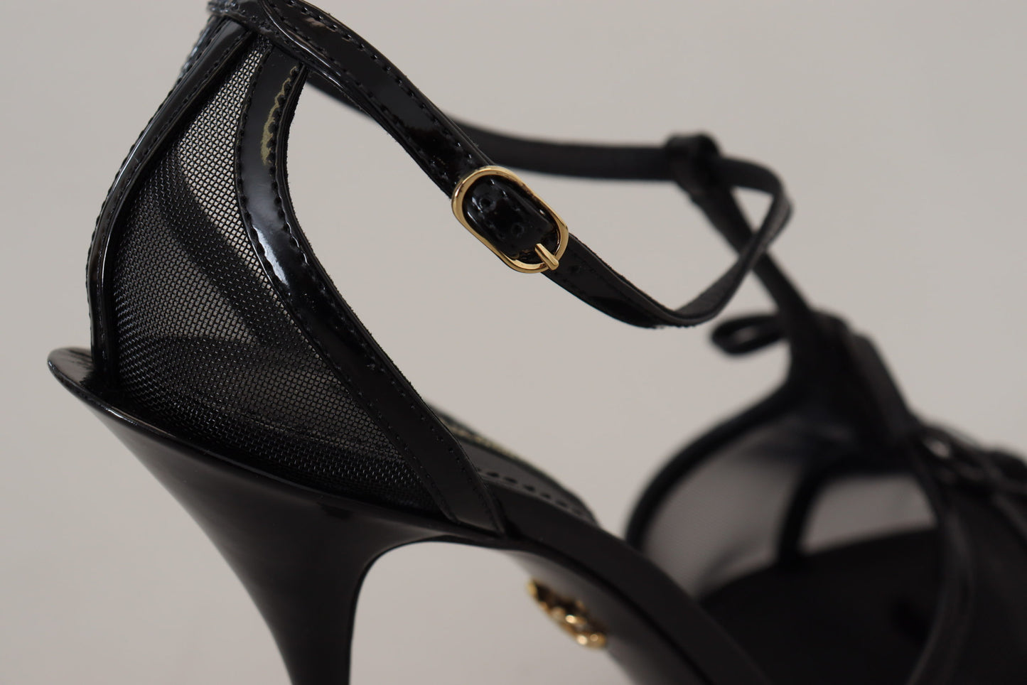 Dolce & Gabbana Elegante schwarze Stiletto-Sandalen mit Absatz