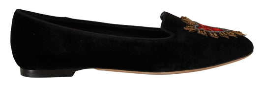 Dolce & Gabbana Elegante flache Schuhe aus Lackleder