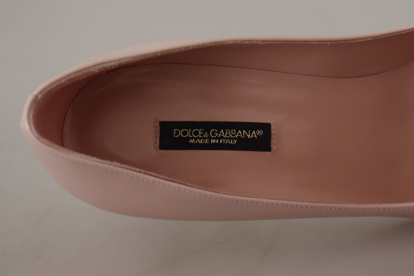 Dolce & Gabbana Elegante Lackleder Heels in Rosa