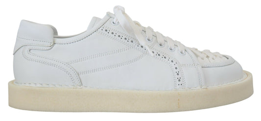 Dolce & Gabbana Elegante weiße Low Top Oxford Sneakers