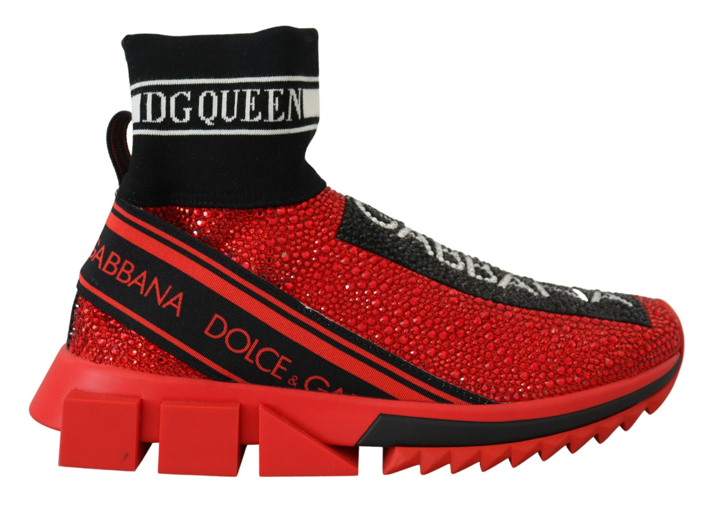 Dolce & Gabbana Exquisite rote Sorrento Slip-On Sneakers