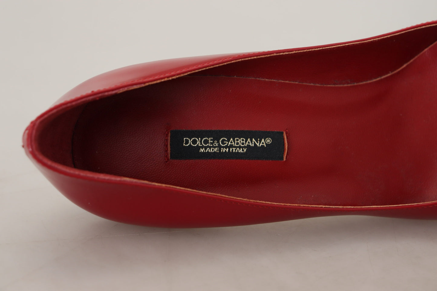 Dolce & Gabbana Exquisite Rote Lackleder Pumps