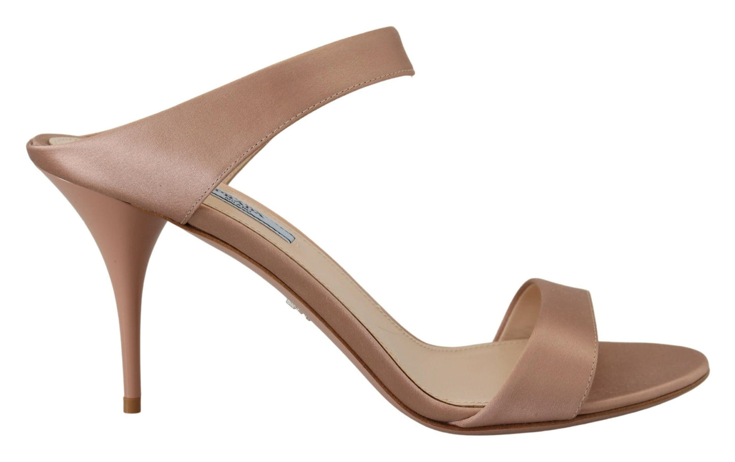 Prada Schimmernde Rose Gold Leder Heels