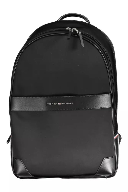 Tommy Hilfiger Schwarzer Polyethylen-Rucksack für Männer