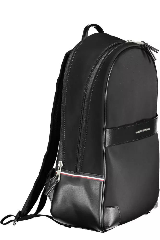 Tommy Hilfiger Schwarzer Polyethylen-Rucksack für Männer