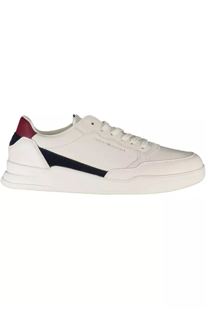 Tommy Hilfiger Weißes Leder Herren Sneaker