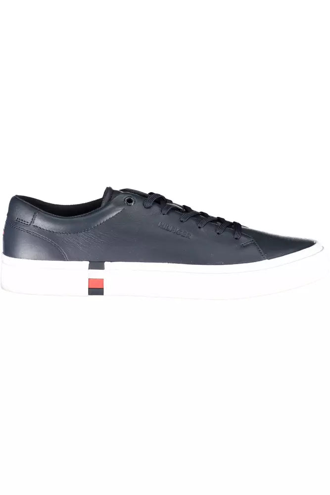 Tommy Hilfiger Blaue Leder Herren Sneaker