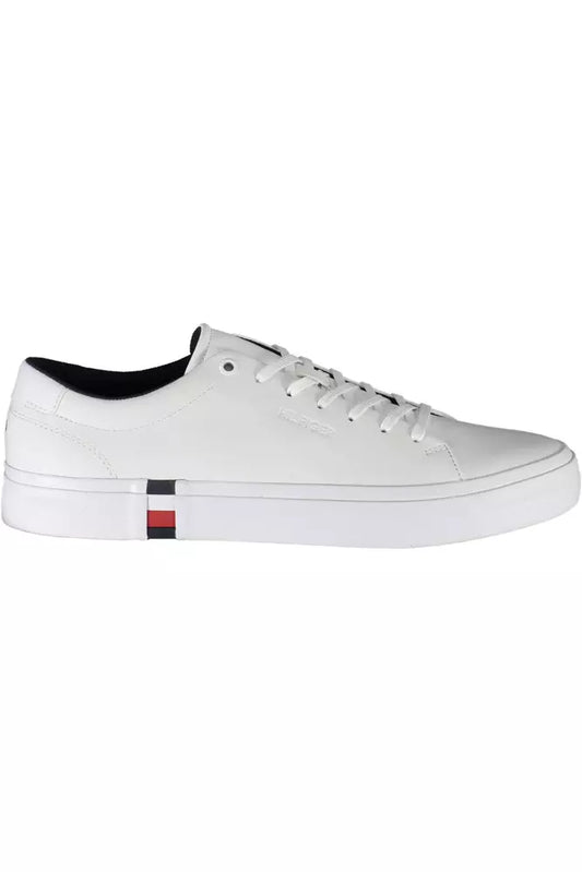 Tommy Hilfiger Weißes Leder Herren Sneaker