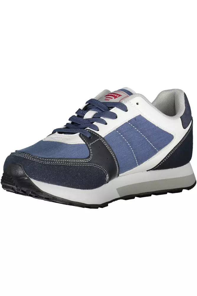 Carrera Schicke blaue Kontrast-Schnürsenkel-Sneakers