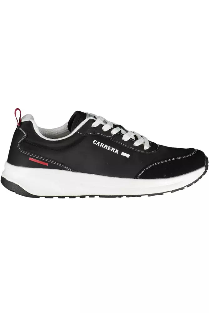 Carrera Schlichte schwarze Sneakers mit ikonischen Details