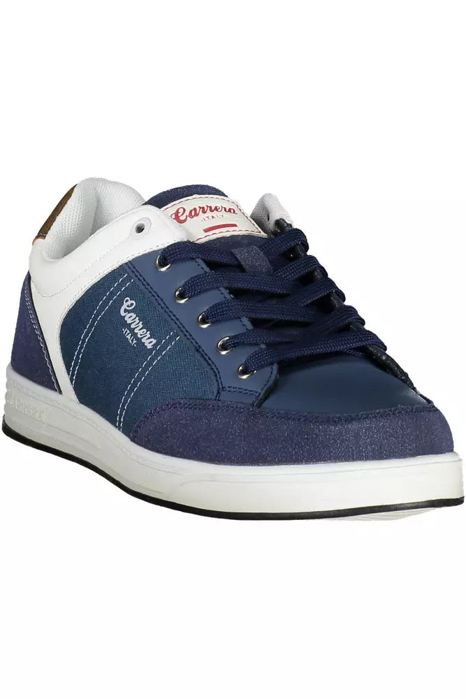 Carrera Umweltbewusste blaue Sneakers mit kontrastierenden Details