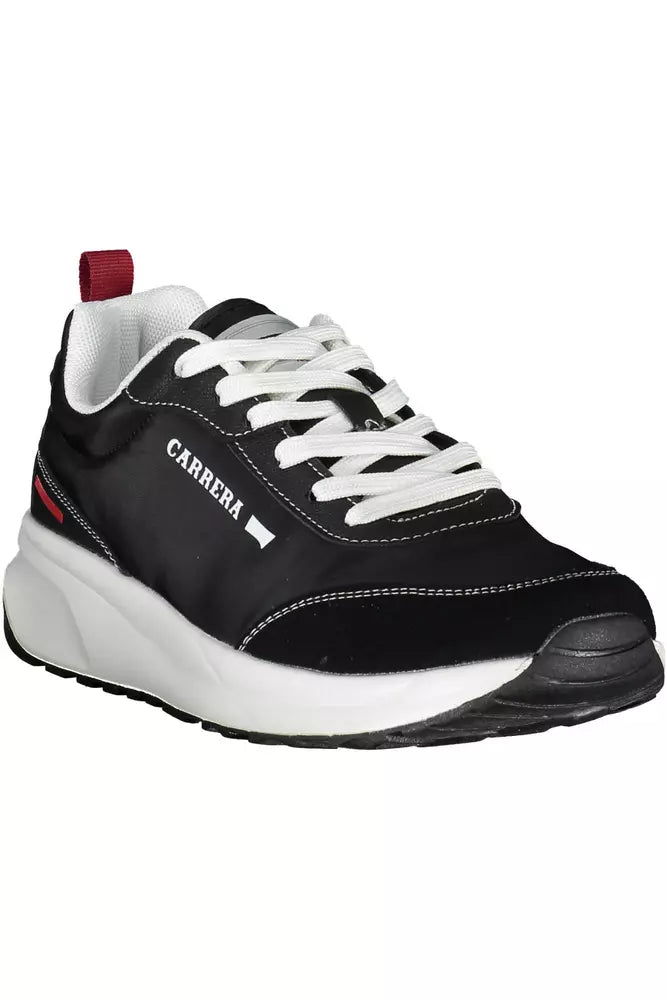 Carrera Schlichte schwarze Sneakers mit ikonischen Details