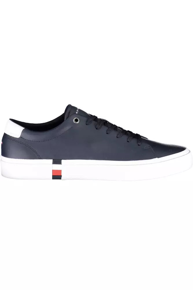 Tommy Hilfiger Blaue Leder Herren Sneaker