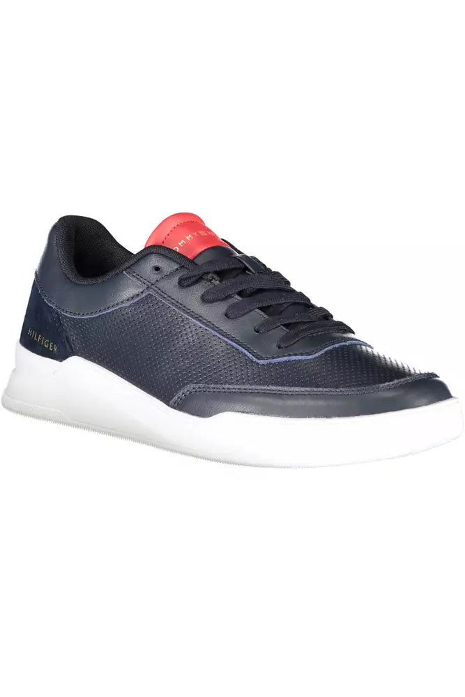 Tommy Hilfiger Blaue Leder Herren Sneaker