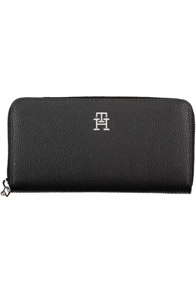 Tommy Hilfiger Schwarzes Polyethylen Portemonnaie für Frauen