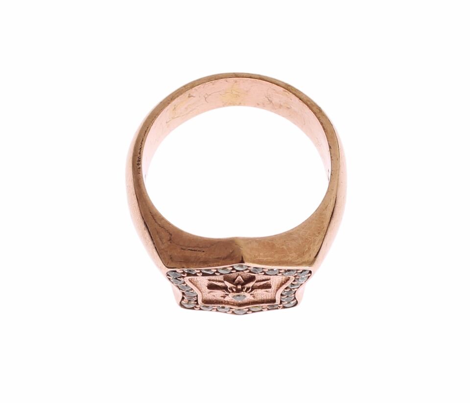 Nialaya Schicker Roségold vergoldeter Sterling Silber Ring