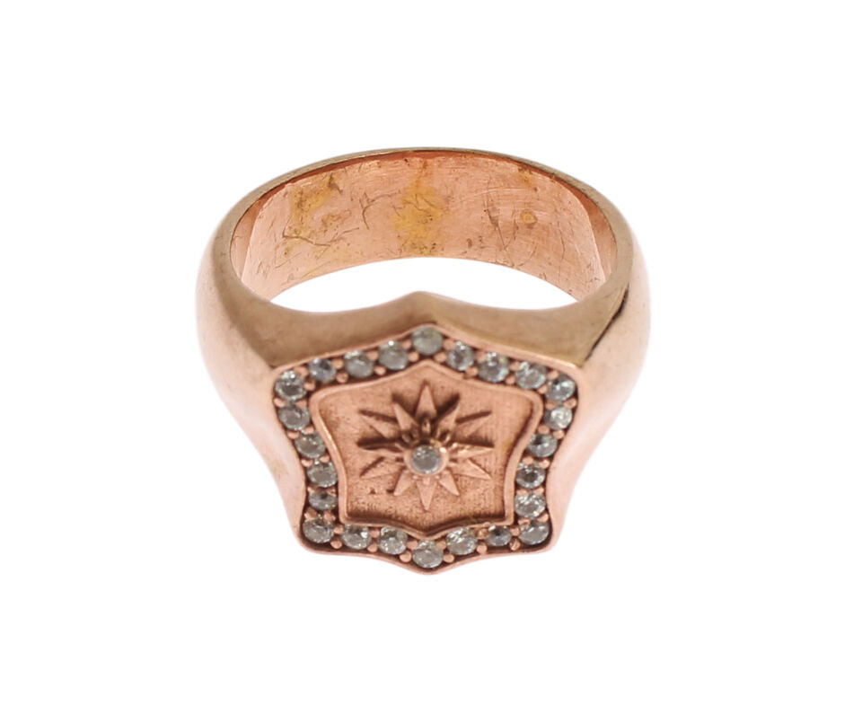 Nialaya Schicker Roségold vergoldeter Sterling Silber Ring