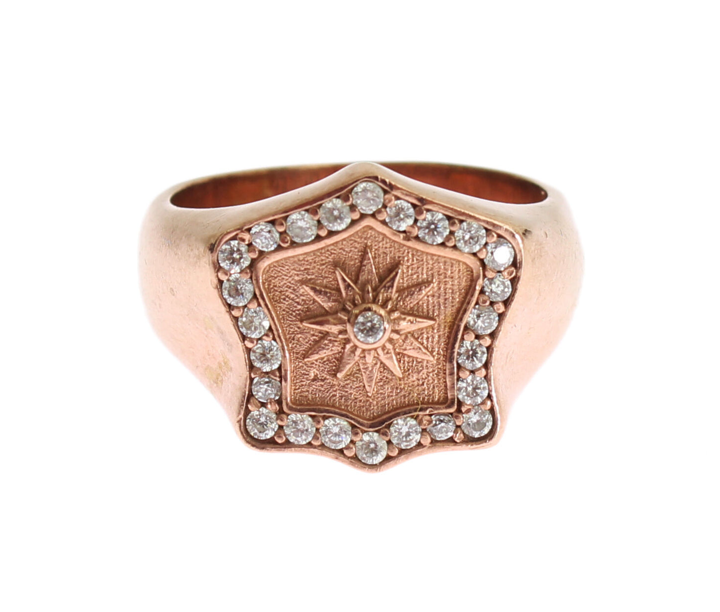 Nialaya Schicker Roségold vergoldeter Sterling Silber Ring