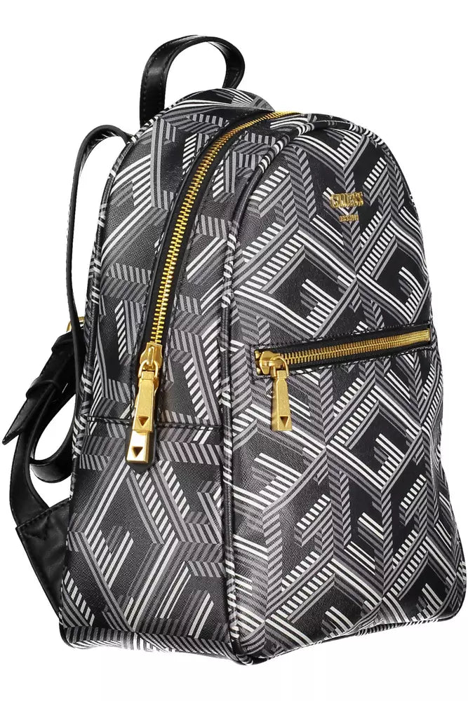 Guess Jeans Eleganter schwarzer Polyethylen-Rucksack