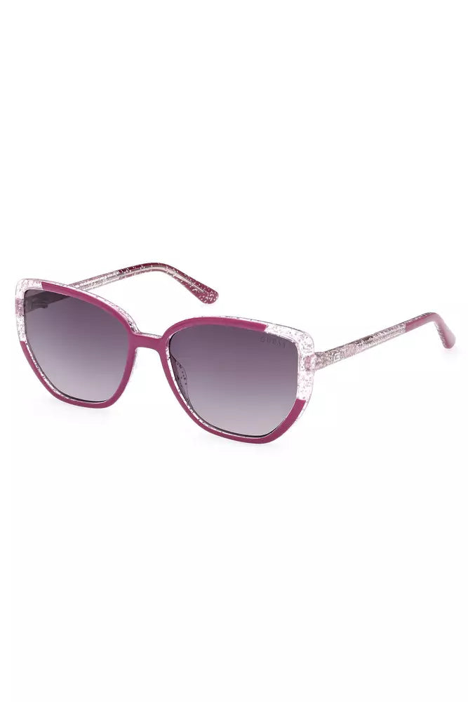 Guess Jeans Schicke lila Sonnenbrille mit quadratischem Rahmen