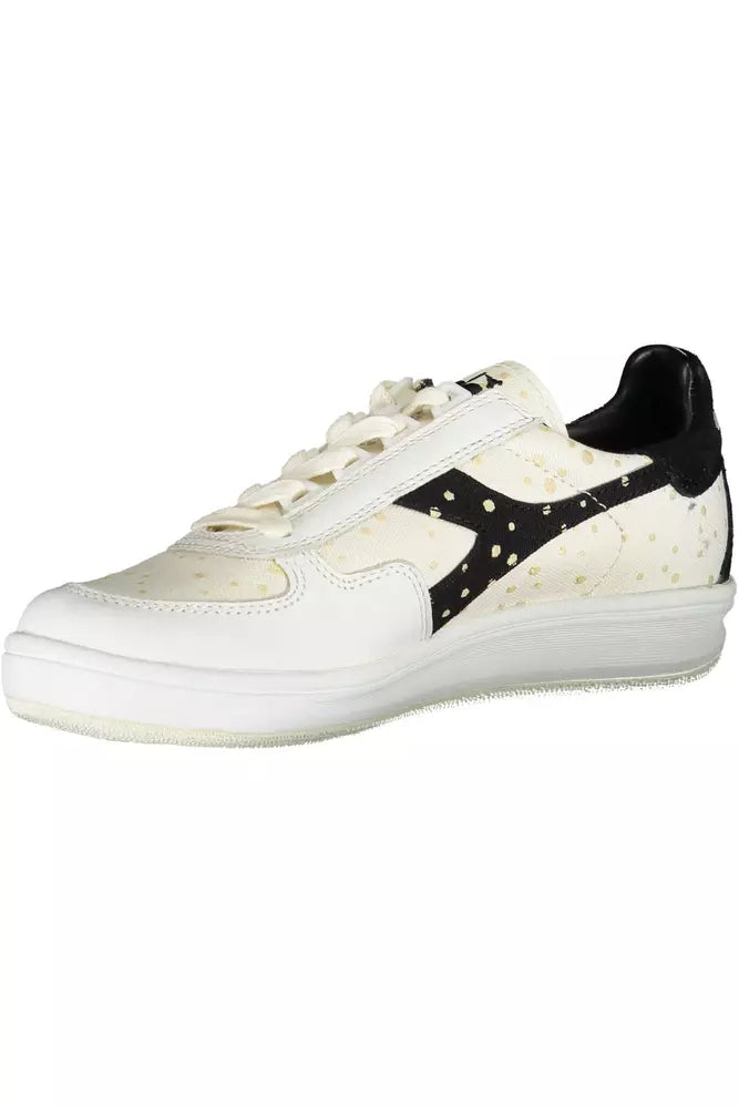 Diadora Weißes Leder Damen Sneaker